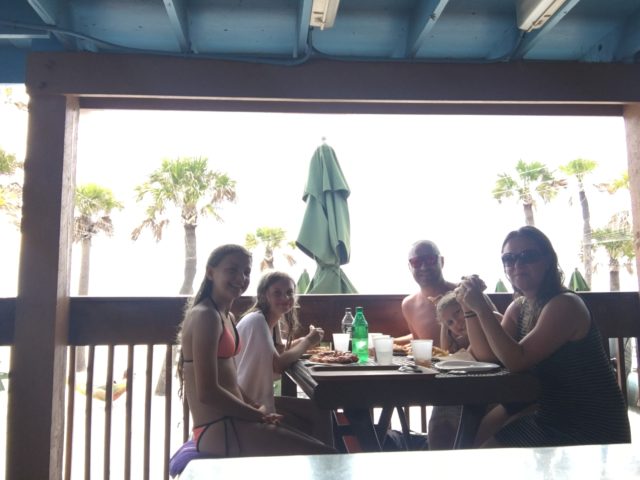 Frokost på strandbaren i Clearwater Beach